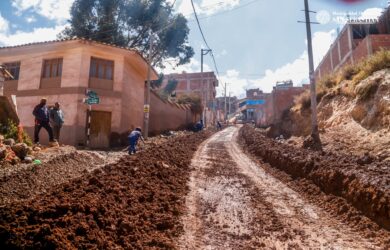 la Municipalidad de San Sebastián obras Apv Miguel Grau, la comunidad de Quillahuata, hasta la comunidad de Pumamarca